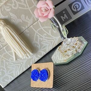 Gitane Blue Druzy on Stainless Steel Post Studs